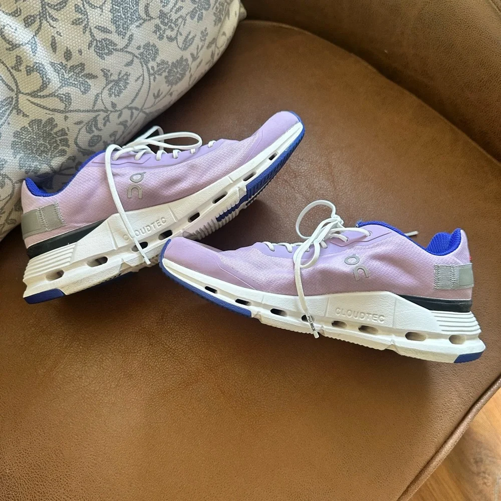 On Running Women's Lavender and White Sneakers - Picture 4 of 6